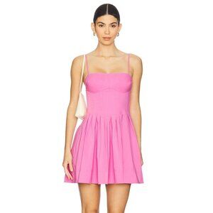 SIMKHAI Kitt Mini Dress in Berry